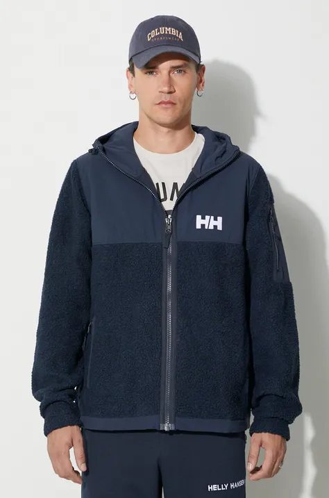 Helly Hansen sports sweatshirt PATROL PILE navy blue color 53678