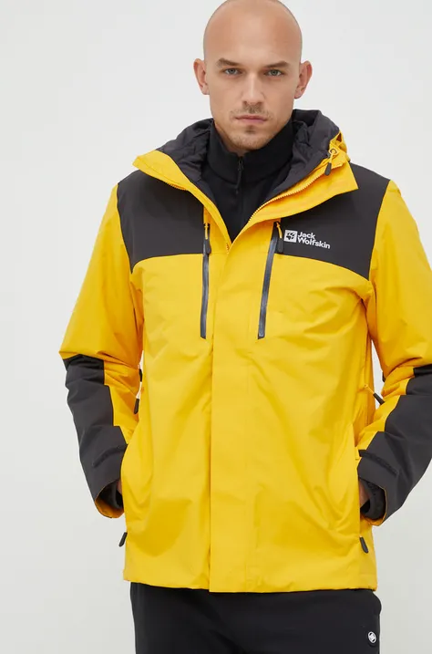 Jack Wolfskin kurtka outdoorowa Jasper 3in1 kolor żółty