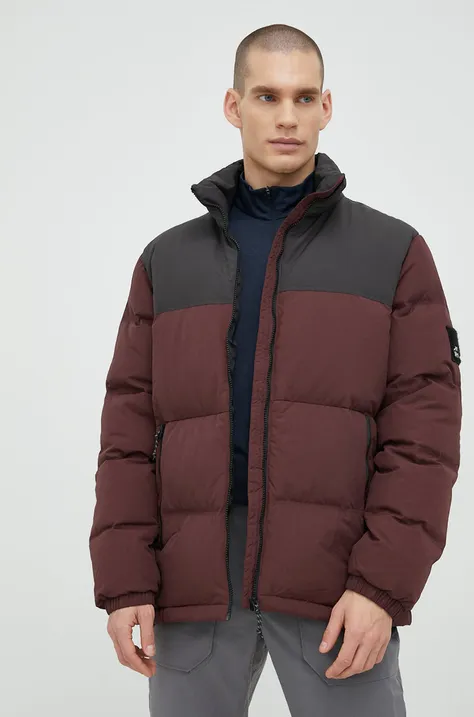 Пуховая куртка Jack Wolfskin мужская цвет бордовый зимняя
