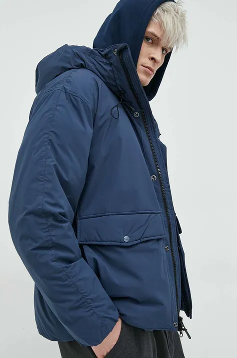 Abercrombie & Fitch kurtka męska kolor niebieski przejściowa