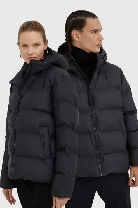 Куртка Rains 15060 Puffer Jacket цвет чёрный зимняя
