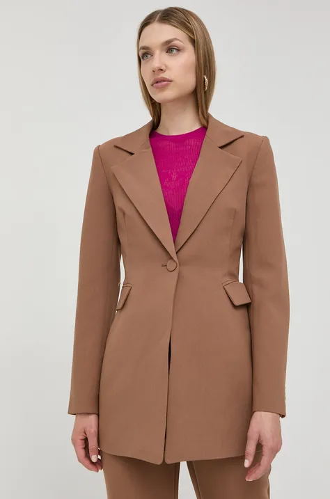 Піджак Bardot колір коричневий однобортний однотонна