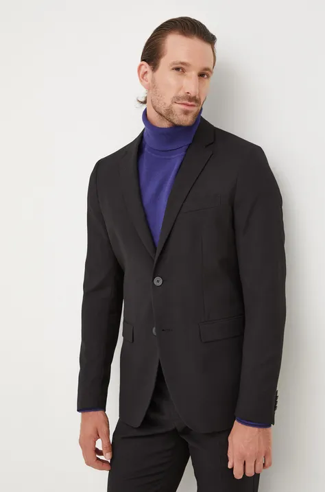 Піджак Sisley чоловіча колір чорний