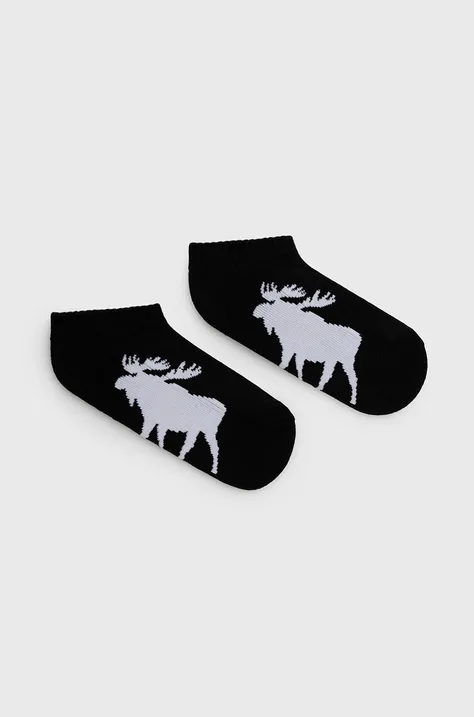 Otroške nogavice Abercrombie & Fitch (5-pack) črna barva