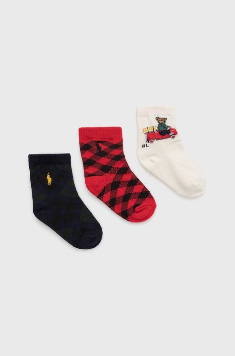 Бебешки чорапи Polo Ralph Lauren 3 чифта