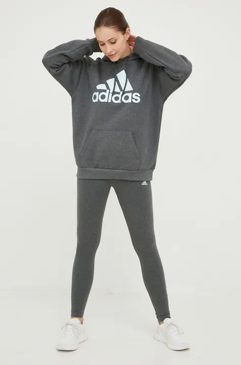 adidas legging szürke, női, nyomott mintás