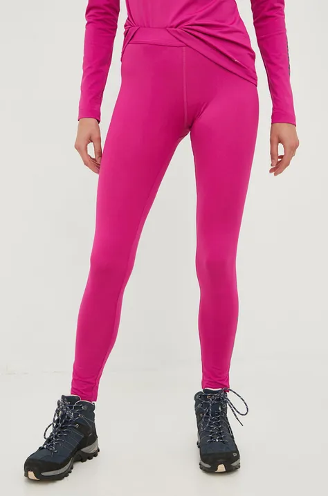 Columbia legginsy sportowe Hike damskie kolor różowy gładkie