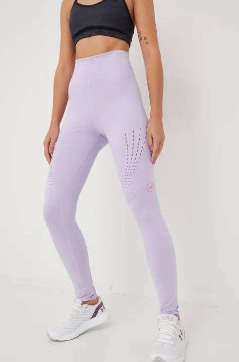 adidas by Stella McCartney legginsy treningowe Truepurpose damskie kolor fioletowy gładkie