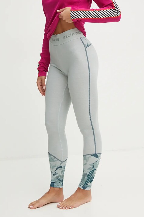 Функциональные леггинсы Helly Hansen Lifa Merino Midweight цвет зелёный 49411