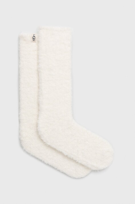 UGG sosete femei, culoarea alb