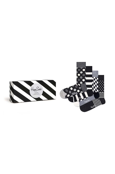 Happy Socks Skarpetki 4-Pack damskie kolor czarny