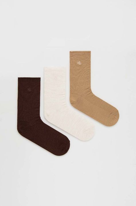 Шкарпетки з домішкою вовни Lauren Ralph Lauren 3-pack
