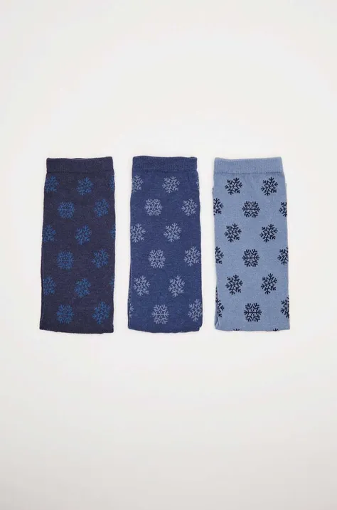 Čarape women'secret Winter 3-pack za žene, boja: siva