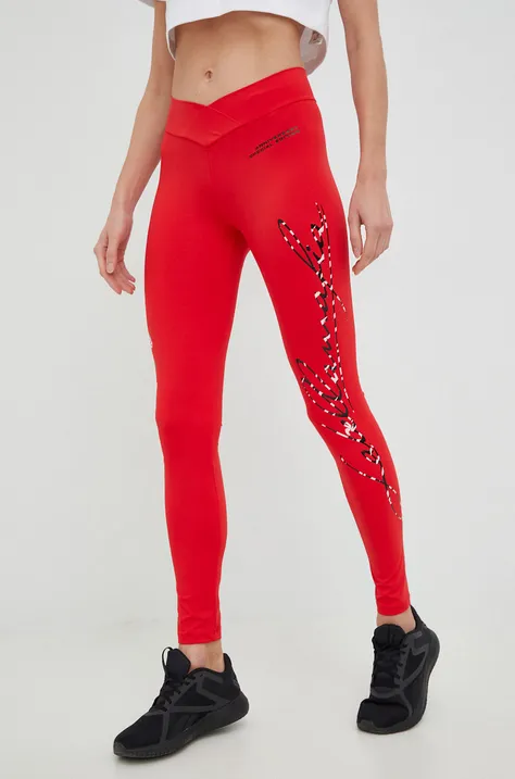 LaBellaMafia edzős legging Hardcore piros, női, nyomott mintás
