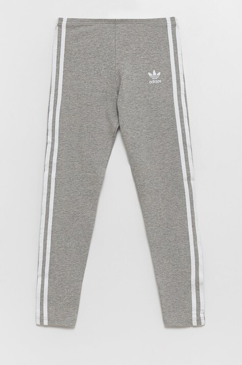 Детские леггинсы adidas Originals цвет серый однотонные