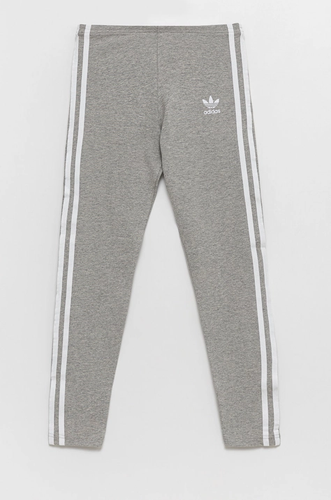 adidas Originals legginsy dziecięce HI2277 kolor szary gładkie