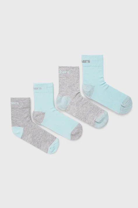 Skechers κάλτσες παιδικό (4-pack) χρώμα: γκρι