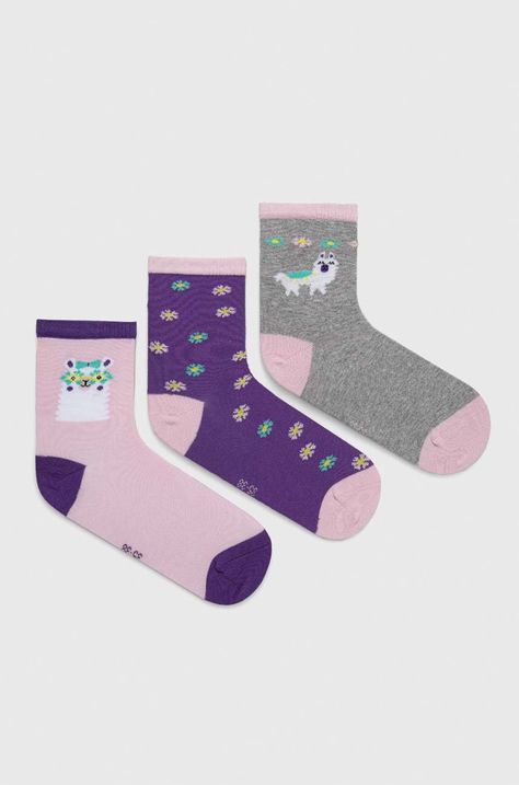 Dětské ponožky Skechers 3-pack