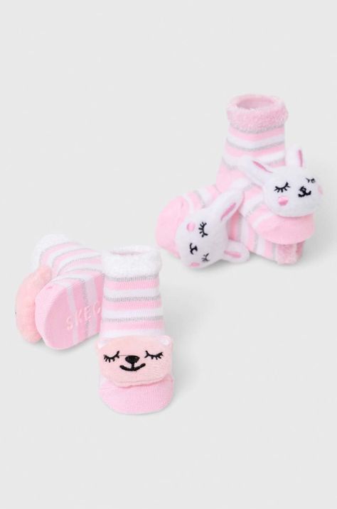 Ponožky pre bábätká Skechers 2-pak