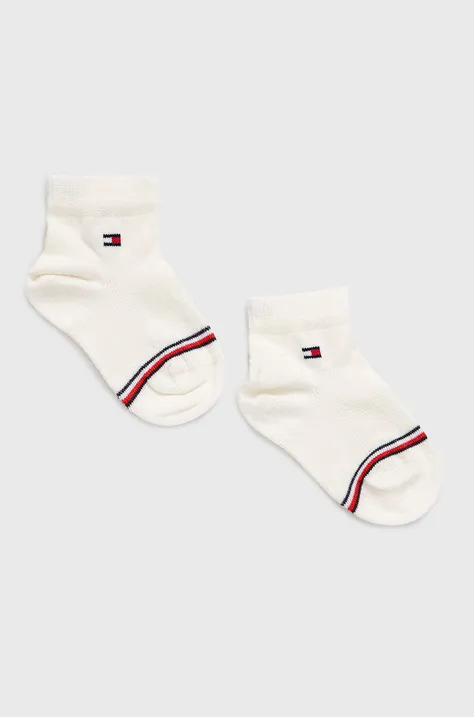 Παιδικές κάλτσες Tommy Hilfiger χρώμα: άσπρο