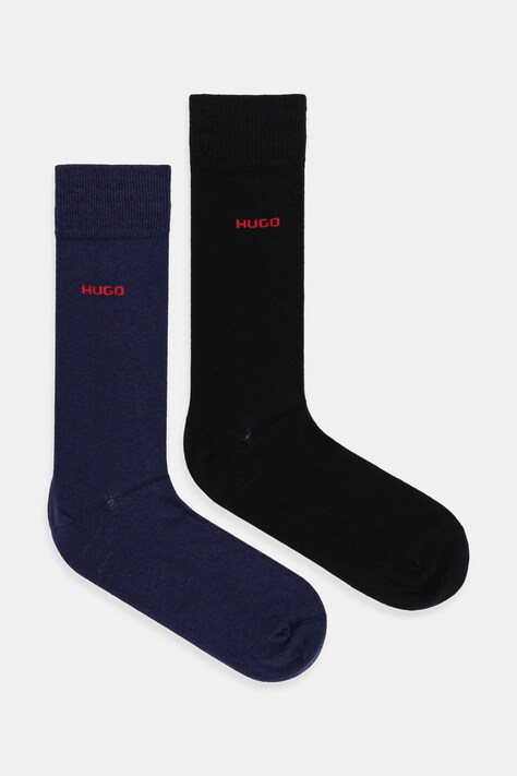 Κάλτσες HUGO (2-pack) χρώμα: μαύρο, 50468099