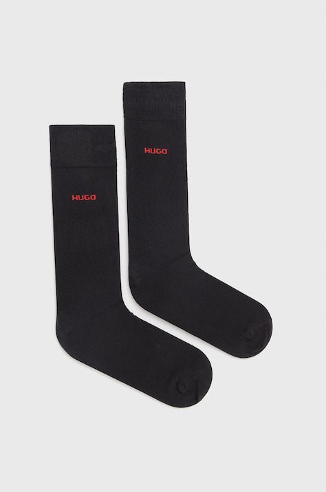HUGO skarpetki (2-pack) kolor czarny 50468099
