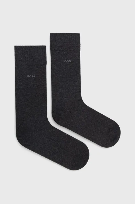 Čarape BOSS za muškarce, boja: siva, 50469843