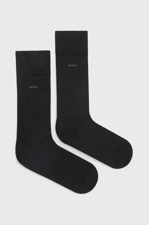 Ponožky BOSS pánske, čierna farba, 50469843