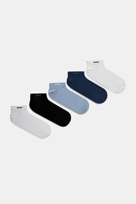 BOSS sosete 5-pack barbati, culoarea negru