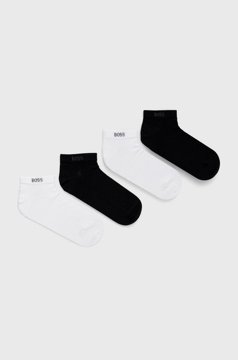 Čarape BOSS 5-pack za muškarce, boja: crna, 50478205