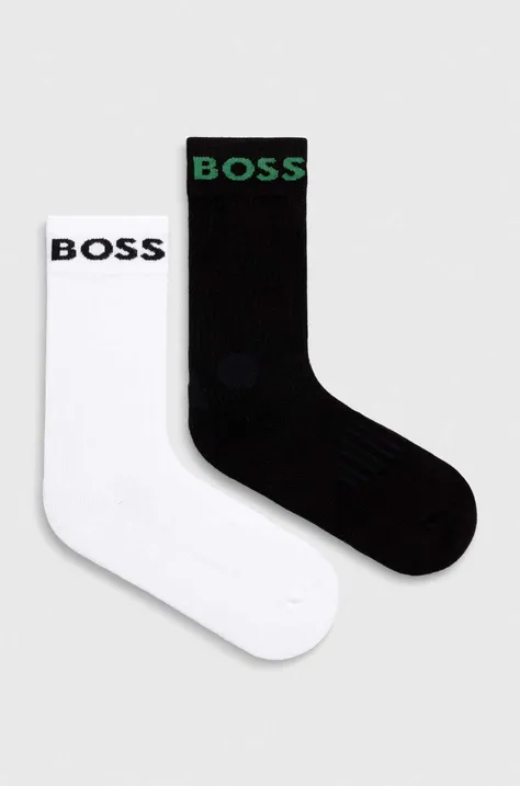 Ponožky BOSS 2-pak pánske,čierna farba,50467707
