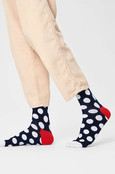 Ponožky Happy Socks pánske, tmavomodrá farba