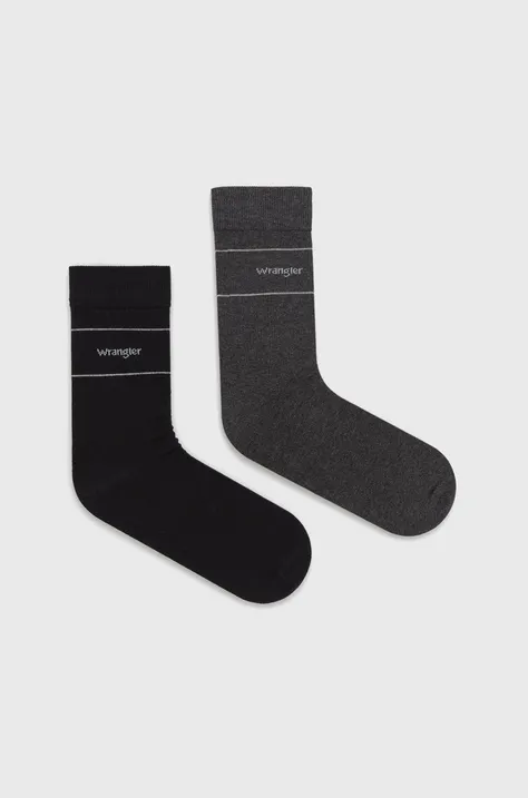 Wrangler κάλτσες (2-pack) χρώμα: γκρι
