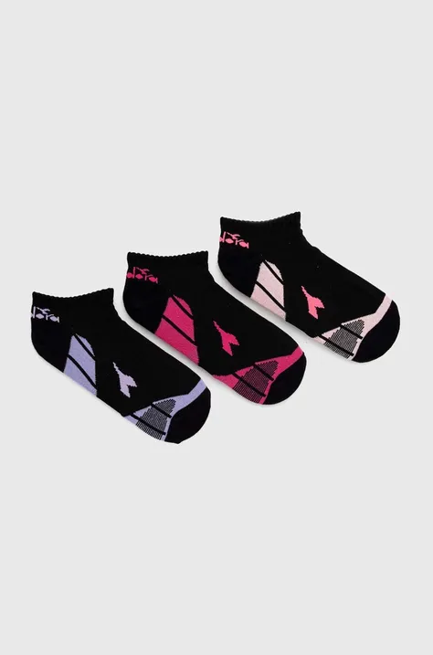 Nogavice Diadora 3-pack moški, roza barva