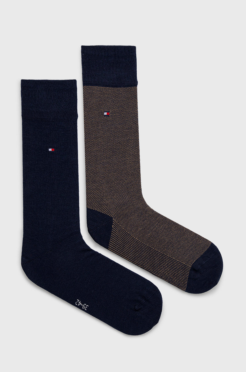 Tommy Hilfiger skarpetki (2-pack) męskie kolor granatowy