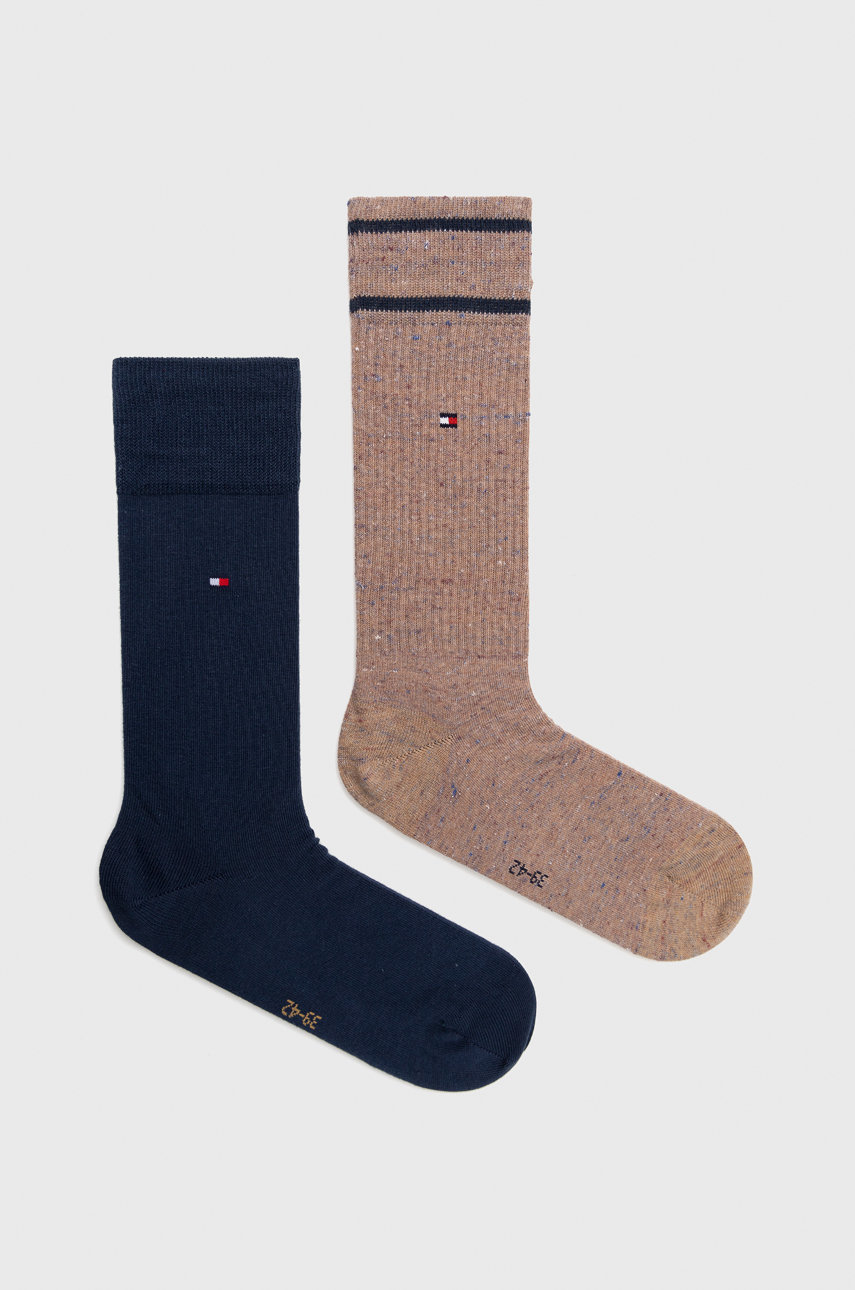 Tommy Hilfiger skarpetki (2-pack) męskie kolor granatowy