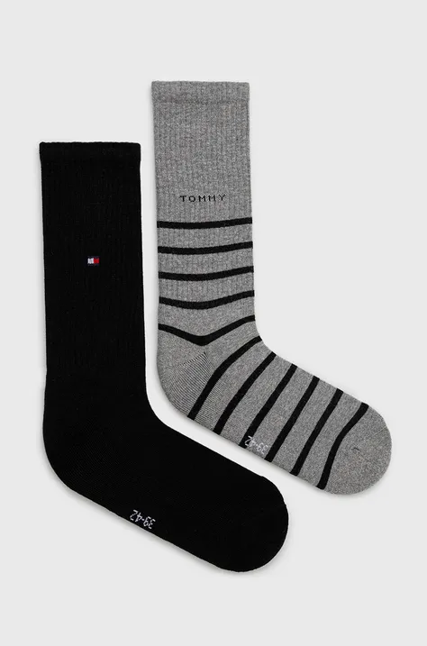Κάλτσες Tommy Hilfiger χρώμα: γκρι