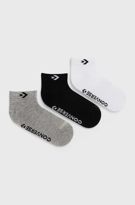 Ponožky Converse 3-pak šedá farba