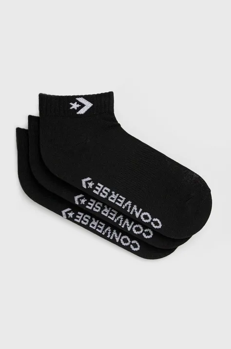 Κάλτσες Converse 3-pack χρώμα: μαύρο