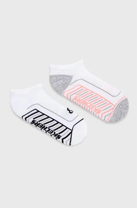 Skechers κάλτσες (2-pack) χρώμα: άσπρο