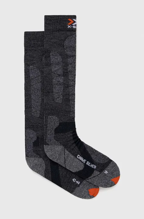 Smučarske nogavice X-Socks Carve Silver 4.0