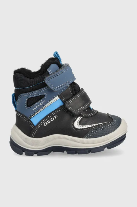 Geox cizme de iarna pentru copii culoarea albastru marin