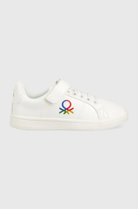 Παιδικά αθλητικά παπούτσια United Colors of Benetton χρώμα: άσπρο