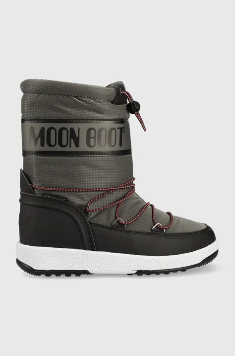 Otroške snežke Moon Boot MOON BOOT JR BOY SPORT siva barva