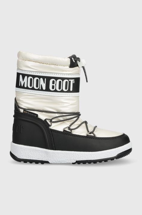Дитячі чоботи Moon Boot колір бежевий