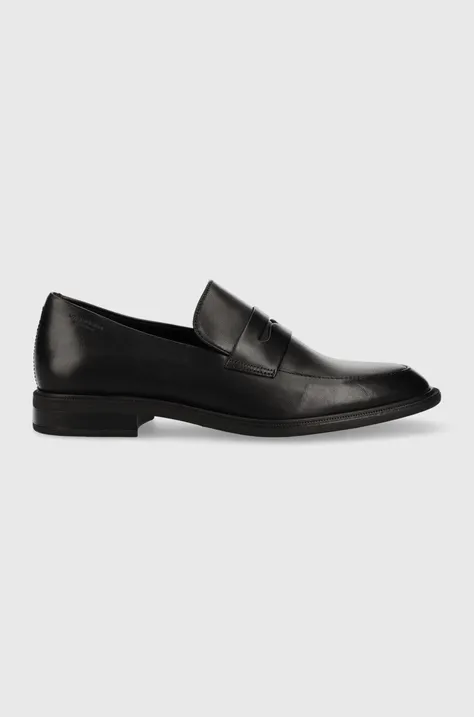 Kožne mokasinke Vagabond Shoemakers Frances 2.0 za žene, boja: crna, ravna potpetica