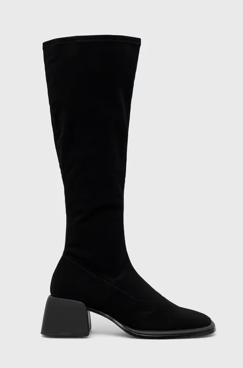 Чоботи Vagabond Shoemakers Ansie жіночі колір чорний каблук блок