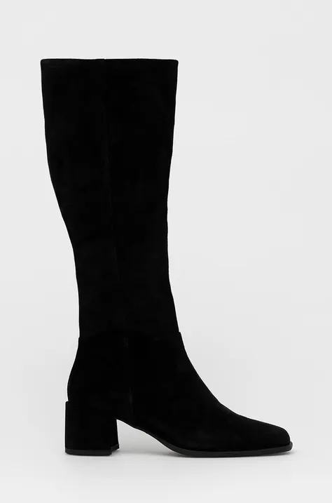 Μπότες σούετ Vagabond Shoemakers Shoemakers Stina γυναικεία, χρώμα: μαύρο