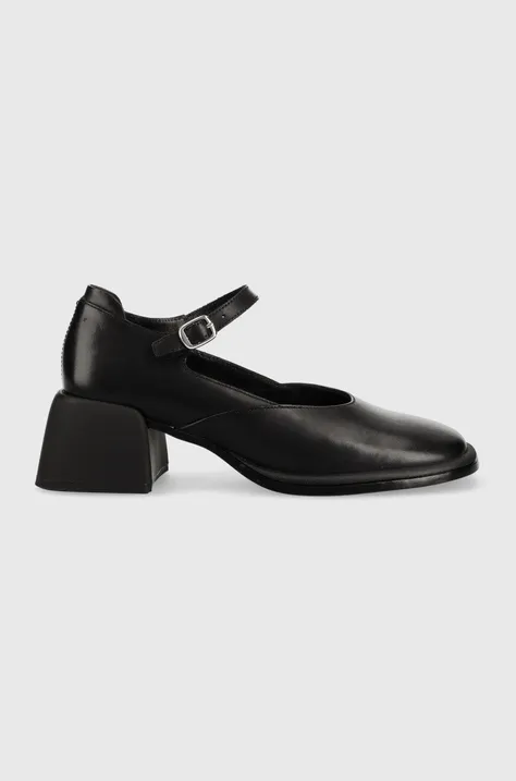 Kožené lodičky Vagabond Shoemakers Ansie černá barva, na podpatku