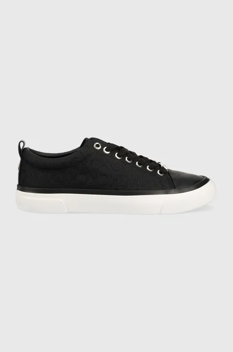 Tenisky Calvin Klein Vulc Lace Up čierna farba,